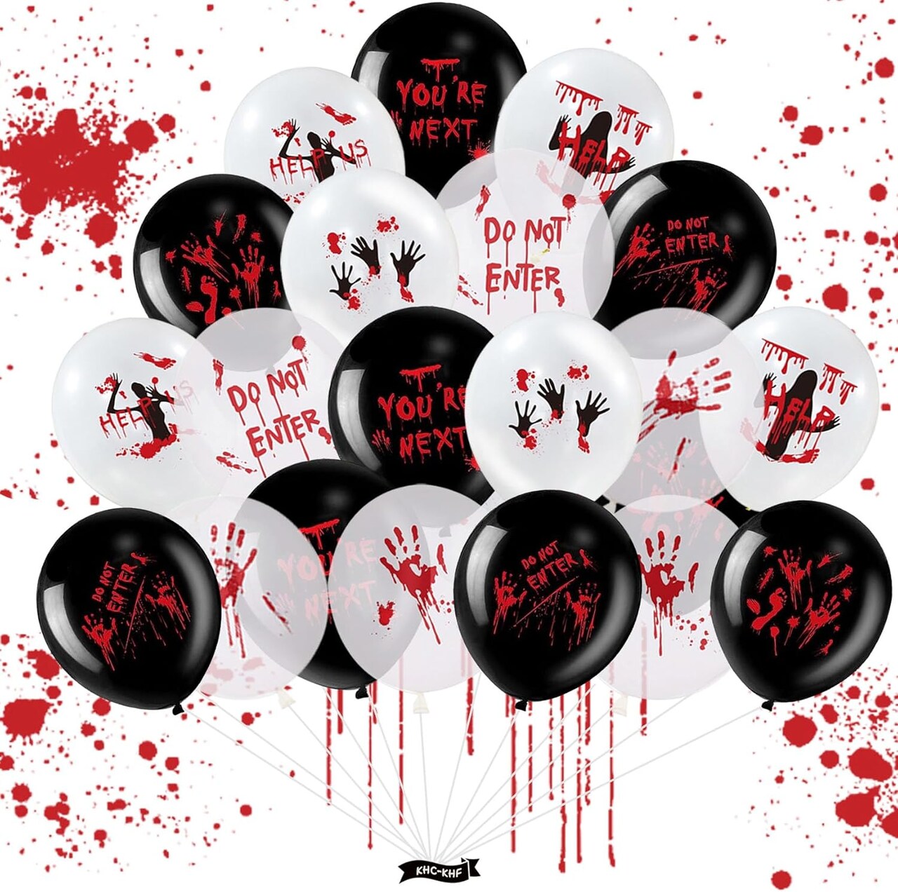 Latex Balloons Halloween Party Favor Scary Party Decoration(Horror Zombie Balloons)